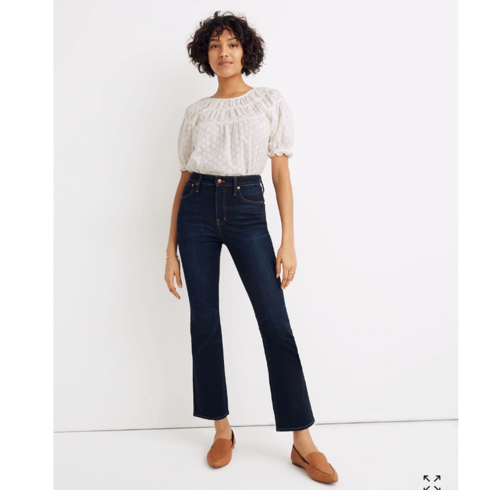 Curvy Cali Demi-Boot Jeans in Larkspur Wash: TENCEL™ Denim Edition NWT 28